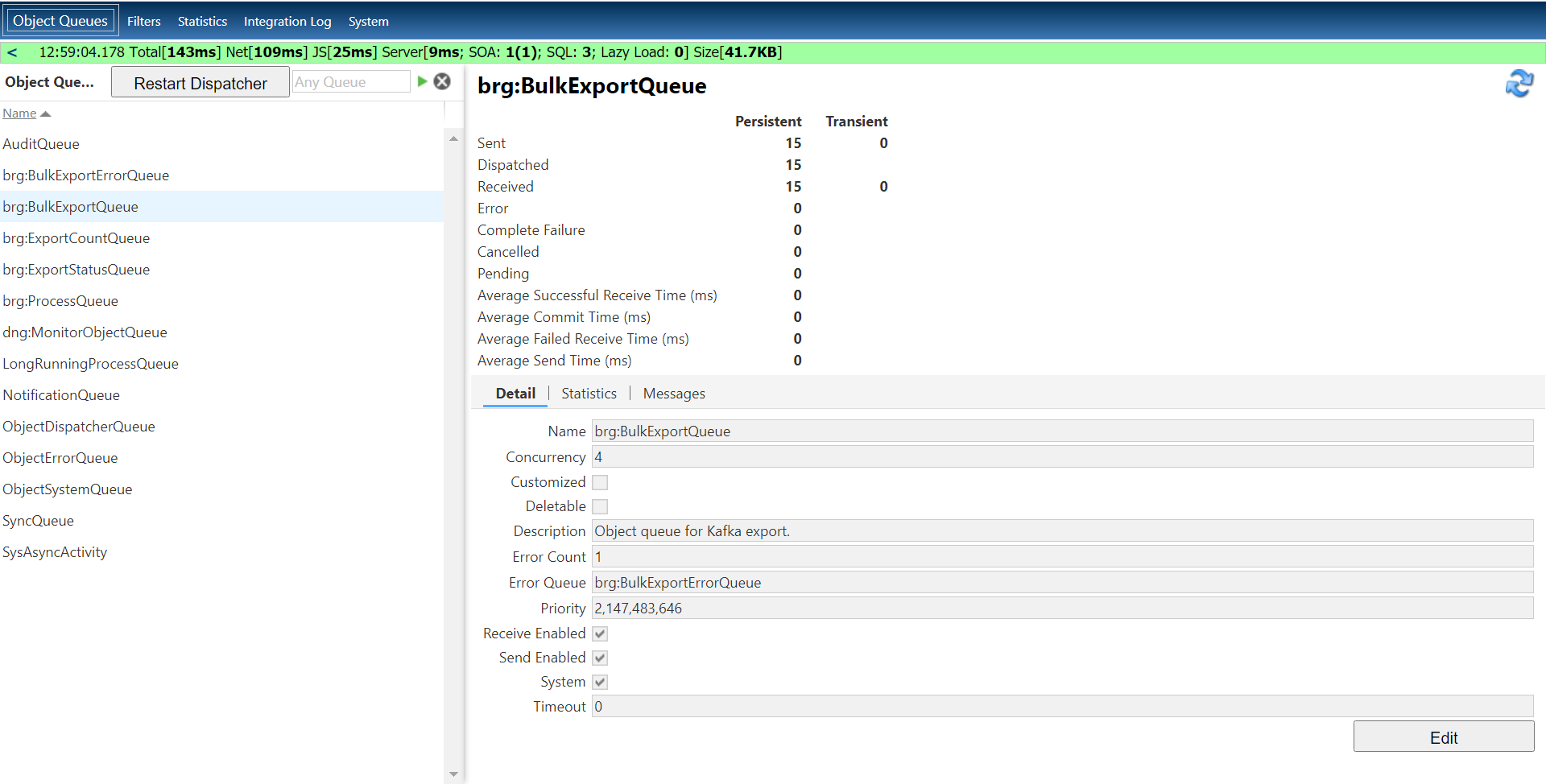 Data Bridge object queue example