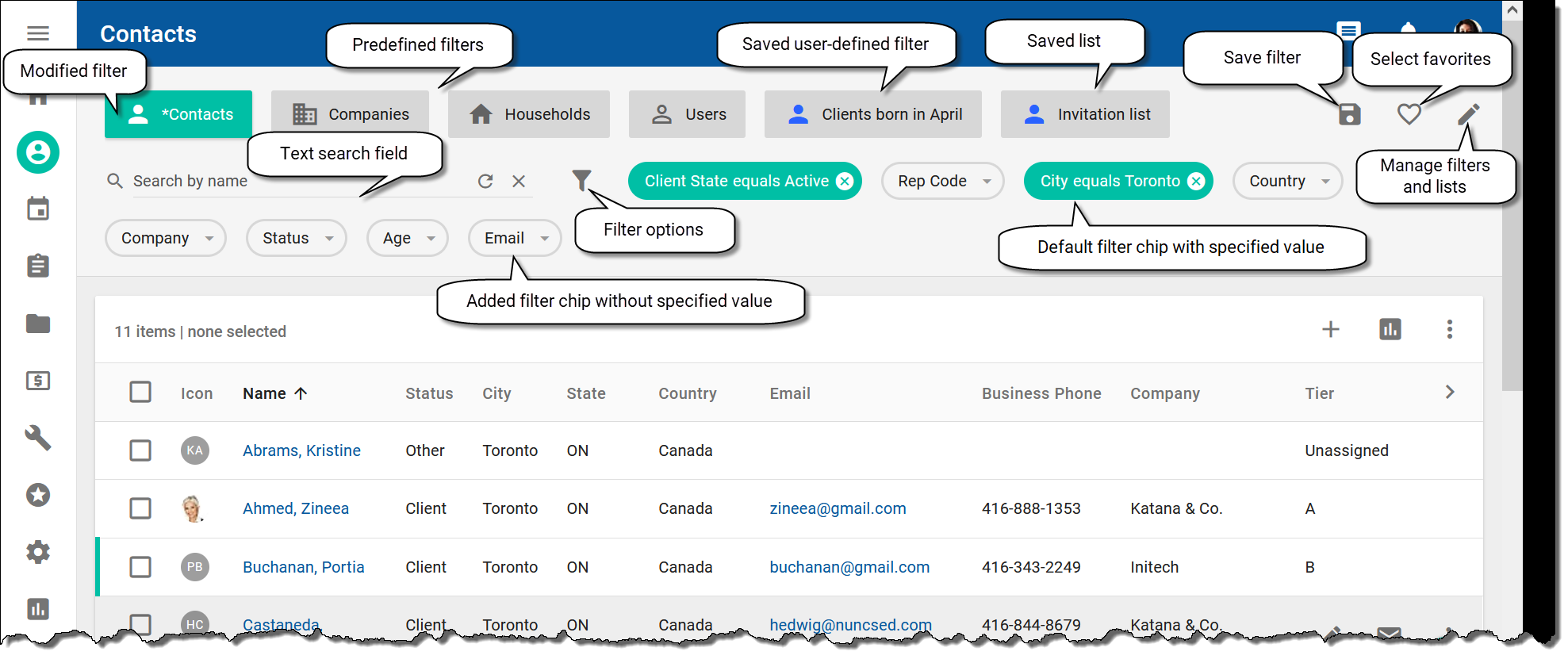 Search functionality
